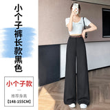 Silk Linen Suit Pants Women Summer Thin Narrow Version Of Ice Silk Cotton Broad Leg Mop