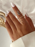 Retro Snake Shape RingsOutfit