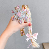 Headband Princess Cosplay Weaving Braid Headband Hair Crystal Decoration Girl Wig Girls Headband Kids Hair