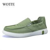 Loafer New Driving Lazy Canvas Shoes LightMen's Vulcanized Shoes Breathable Footwear Men's Flat Shoes Sneaker