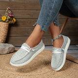 Flat Bottom Large Low Help Canvas Shoes Women A Foot Lazy Breathable Single
