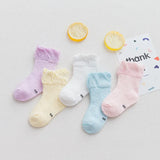 Pairs/lot 0 to 7 Years Spring Summer Thin Mesh Socks For Girls Boys Cute Animal Children's Thin Sock Baby Newborn Short