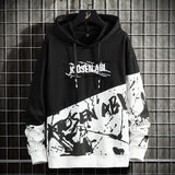 Hoodies 2021 New Spring and Summer Sweatshirts Men's Casual Japanese Streetwear Top and Bottom Fashion Stitching