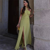 Halter Long Dress Women Summer Backless Dress Woman Off Shoulder Elegant Party Dresses For Women 2023 Sexy Evening