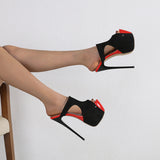 Zingj New Color Fish Mouth 16 Cm High Heels Made At 35-42 Yards-Outfit