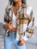 Plaid Jacket Women Loose Checkered Jacket Female Winter Coat Women Thick Warm Shirt Jackets and Coats