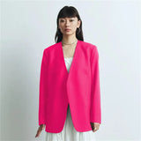 Suit Spring And Autumn New Cushion Shoulder Leisure Fashion Temperament Slim Thin Professional Gray Small Suit