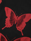 Butterfly Print Crop Tank Top- Outfit
