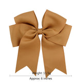piece Girls 6inch Satin Ribbon Big Hair Clips Kids Barrette Hairgrips Children Ponytail Hair Accessories