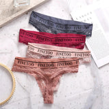 Lingerie Panties Women Thong Sexy Lace Panties Perspective Floral Lace Underpants Solid Color Briefs for Female