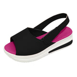 Women's Sandals Fashion Casual Peep Toe Platforms Wedges Beach Sandals Sport Shoes Anti Slip Fashion Sandales