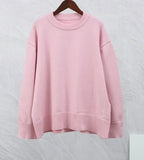 Zingj Shot-Hot Winter 2023 New Pink Sweet Round Collar Set Sweater-Outfit