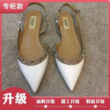 Sandals High Heels Women 2025 Summer New Small Design Rivet Tip French Style Heced