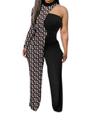 Independent Station New Fashion Printed One-Sleeved One-Sleeved Women's Trousers From