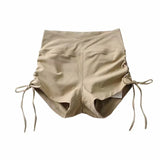 Zingj New Rope-Lifting Yoga Shorts Summer Women's Bodybuilding Pants High-Waist Leisure Sports Pants
