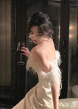 Vintage Luxury Midi Dresses for Women 2023 Autumn New France Sexy Fashion Slim Bandage Party Wedding Formal Female