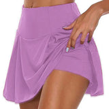 Temperament Commute Summer Solid Color Two-piece Skirt