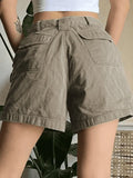 Denim Straight Leg Cargo Shorts- Outfit