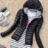 Winter Jacket Women Outerwear Slim Hooded Down Jacket Woman Warm Coat