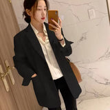 Suit Jacket Woman 2025 Spring And Autumn New Leisure Temperament Fried Street Suit Korean Version Suit Suit Dress