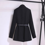 Dress 2025 High-End Temperament High Impact Belt Suit Splicing