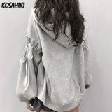 Women Hoodies Sweatshirts Casual Solid All-match Lantern Sleeve Fashionable Feminino Student Korean Style