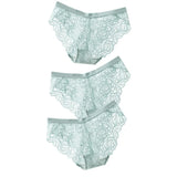 Sexy Lace Panties Soft Breathable Briefs Women Underwear Ladies Panty Transparent Low-Rise Underpants Lingerie Intimates
