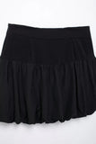 Black Balloon Gold Button Decorated Mini Skirt- Outfit
