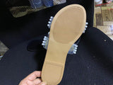 ZAR 2022 Summer New Women's Shoes With Girly Beach Shoes Casual Flat Pearl Slippers For Women's Outer Wear Luxury Plus Size