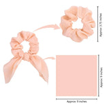 Color Women Hair Scrunchie Bows Ponytail Holder Hairband Bow Knot Scrunchy Girls Hair Ties Hair