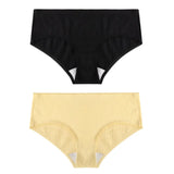 2PCS/Set Women's Panties Cotton Underwear Seamless Plus Size Briefs Low-Rise Soft Panty Women Underpants Female