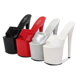 Zingj Patent Leather 17Cm20cm High Heels Heel Sexy Waterproof Platform Hate Day High Slippers Female