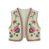 New Embroidery Cardigan Fashion Vest