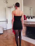 Women's New Sexy Out-To-Shoulder-To-Shoulder-Wear Skirts With Flowers Decorating Temperament Dress