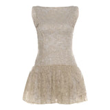 2025 Autumn And Winter New Women's Clothing Famous Yuan Qianjin Feel Waist Show Body Bare Sleeveless