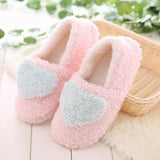 Lovely Ladies Home Floor Soft Women indoor Slippers Outsole Cotton-Padded Shoes Female Cashmere Warm Casual