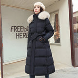 Down Cotton-Padded Jacket Women Winter 2024 New Cotton-Padded Clothes Long Over The Knee Korean Version Loose And Thick Cotton-Padded Jacket Coat Tide-Outfit