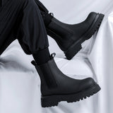 Zingj / Winter 2023 Fashion Thick Bottom Joker Chimney Casual Vintage Middle Sleeve For Chelsea Boot