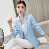 Zingj Spring And Autumn New Professional Joker Suit Long Sleeve Korean Version Temperament Slim Show Thin Suit Jacket Female Short