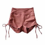 Zingj New Rope-Lifting Yoga Shorts Summer Women's Bodybuilding Pants High-Waist Leisure Sports Pants