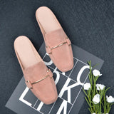And Autumn Flat Bottom Bag Head Half Slippers Women Lazy Outside Wearing Casual Square Muller Single Shoe Size 41-44