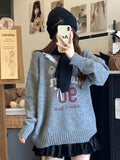 Knit Jersey Print Sweater- Outfit