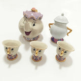 Cartoon Beauty And The Beast Teapot Mug Mrs Potts Chip Tea Pot Cup One Set Lovely Christmas Gift Fast