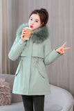 Cotton-Padded Clothes Women 2024 Winter New Fashion Warm And Thick Down Cotton-Padded Jacket Women In The Long Cotton-Padded Jacket Women's Jacket Women-Outfit