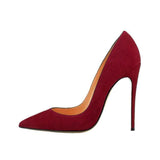 Women Pumps for Wedding Pointed Toe Sexy High Heels Shoes 8 cm 10 cm 12 cm Stilettos Green Pinkycolor plus size RM002