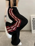 Contrast Side Stripe Baggy SweatpantsOutfit