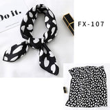 Square Silk Scarf Women Fashion Print Small Neck Scarfs Office Lady Hair Band Foulard Hand Kerchief Female Bandana