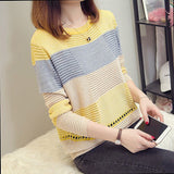 Women Warm O-Neck Pullover Sweater Autumn Casual Basic Knitted Sweater Female Fashion High Street Ladies Jumper