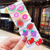 New Girls Cute Cartoon Fruits Elastic Hair Bands Kids Ponytail Holder Scrunchie Rubber Band Fashion Hair