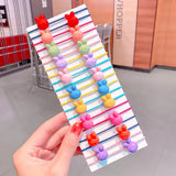 New Girls Cute Colorful Cartoon Scrunchies Ponytail Holder Hair Bands Kids Lovely Headband Fashion Hair